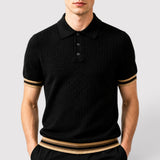 Paul™ | Wabenartiges Strick-Poloshirt